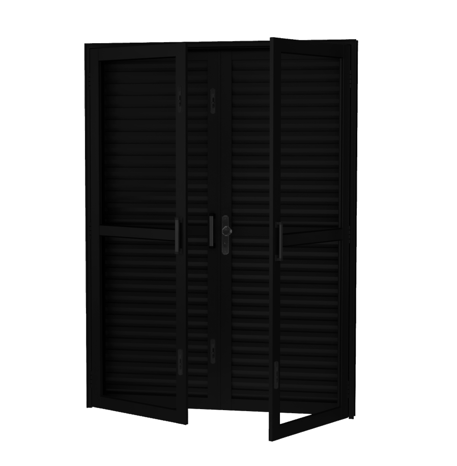 19 - PORTA BALCÃO ABRIR 4 FOLHAS LINHA ALUFORT